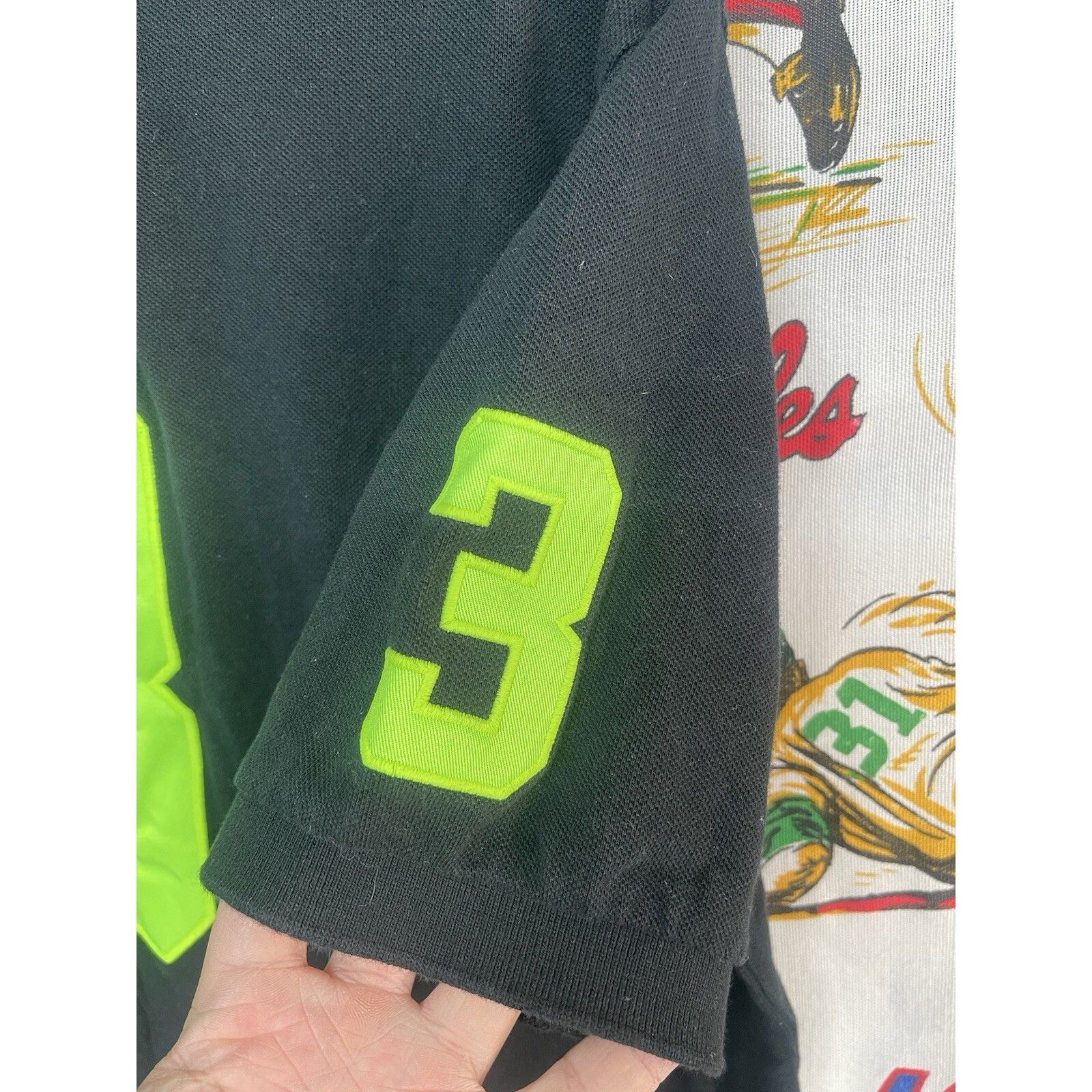 Ralph Lauren RALPH LAUREN POLO #3 RACING JOCKEY BIG HORSE BLACK GREEN POL Size US XL / EU 56 / 4 - 3 Thumbnail