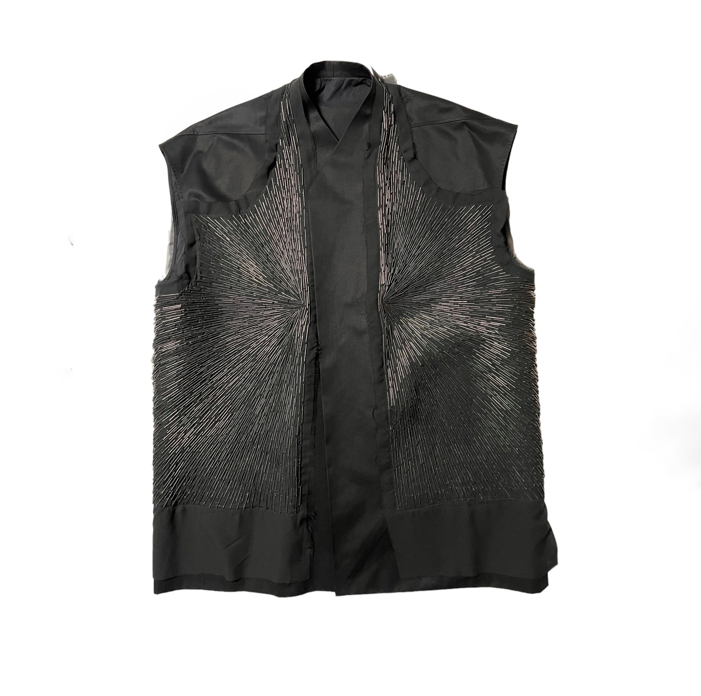 ジャケット・アウター RICK OWENS SS17 WALRUS EMBROIDERY VEST RICK OWENS SS17 WALRUS EMBROIDERY VEST