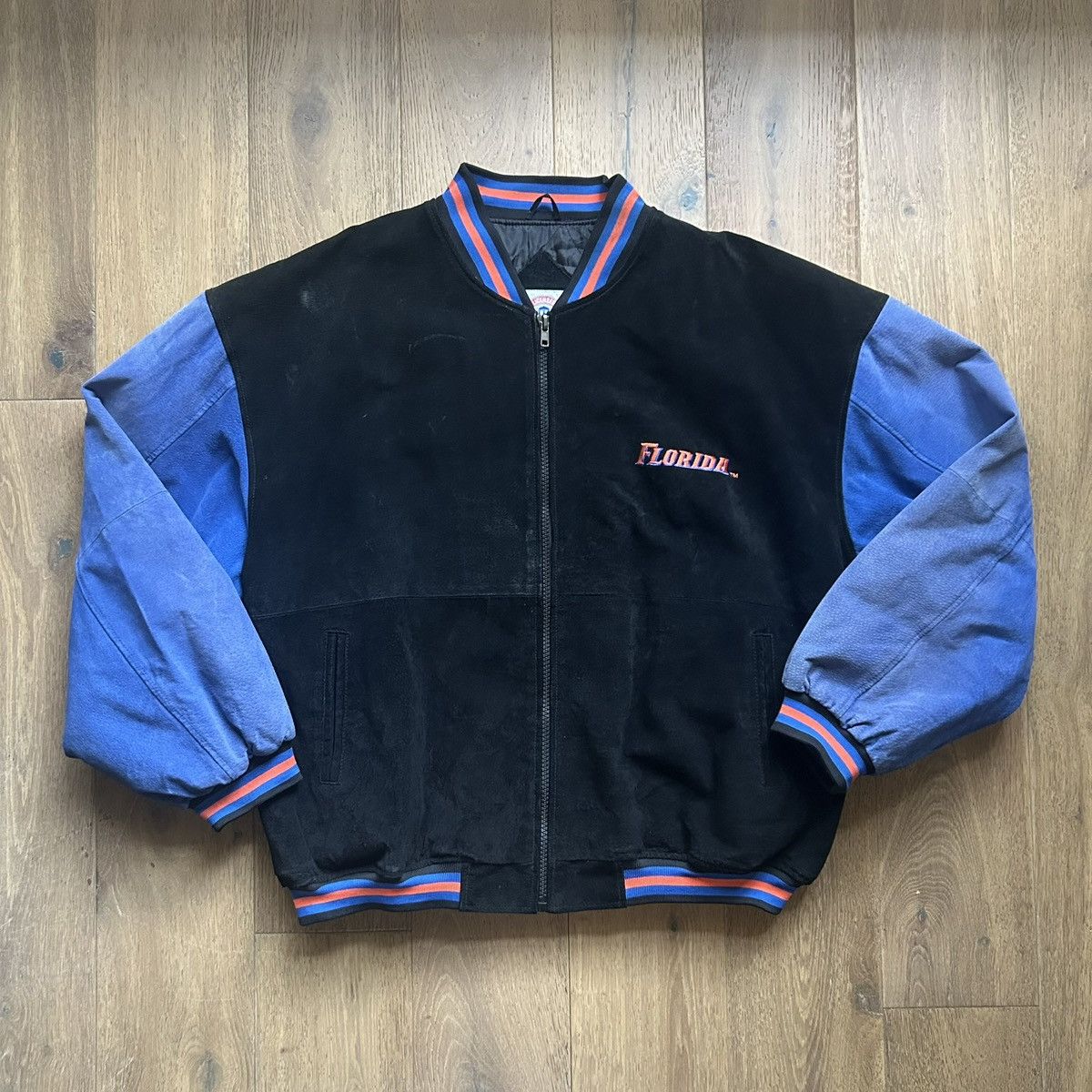 NCAA Florida Gators Vintage Quilted Varsity Bomber Jacket Size US XXL / EU 58 / 5 - 2 Thumbnail