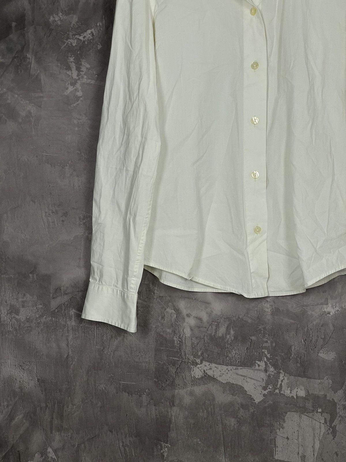 Dolce & Gabbana Vintage Women’s Dolce Gabbanna Basic White Shirt Button Up Size XS / US 0-2 / IT 36-38 - 5 Thumbnail