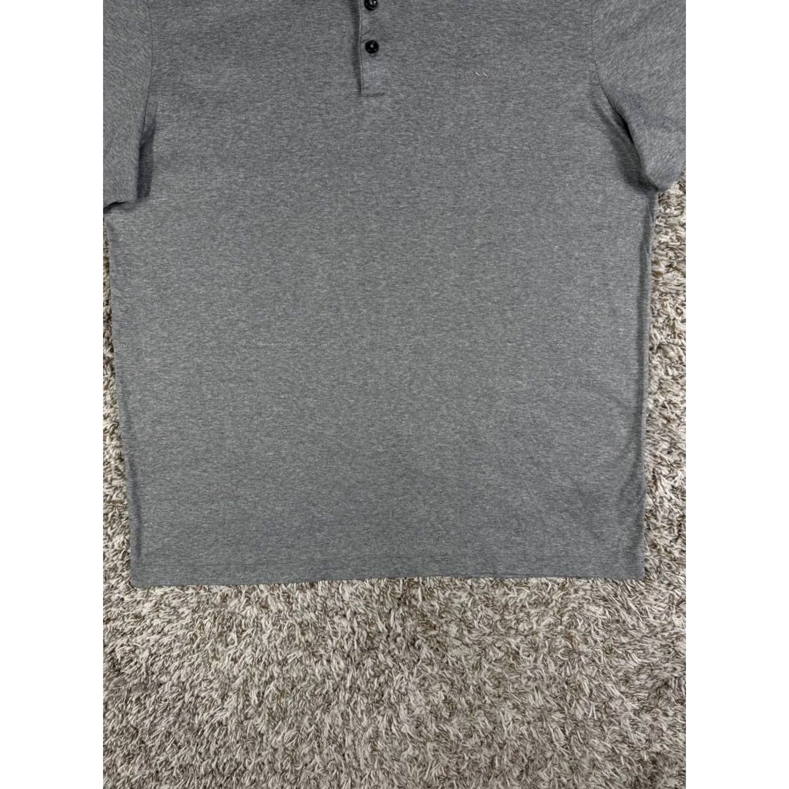 Hugo Boss Hugo Boss Regular Fit Polo Shirt Gray XL Men's Piket 15 Size Size US XL / EU 56 / 4 - 3 Thumbnail
