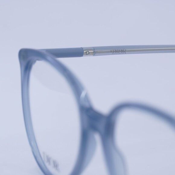 Dior 🕶️ New Dior MINI CD O B1I 3000 Eyeglasses - Shiny Blue Size ONE SIZE - 8 Thumbnail