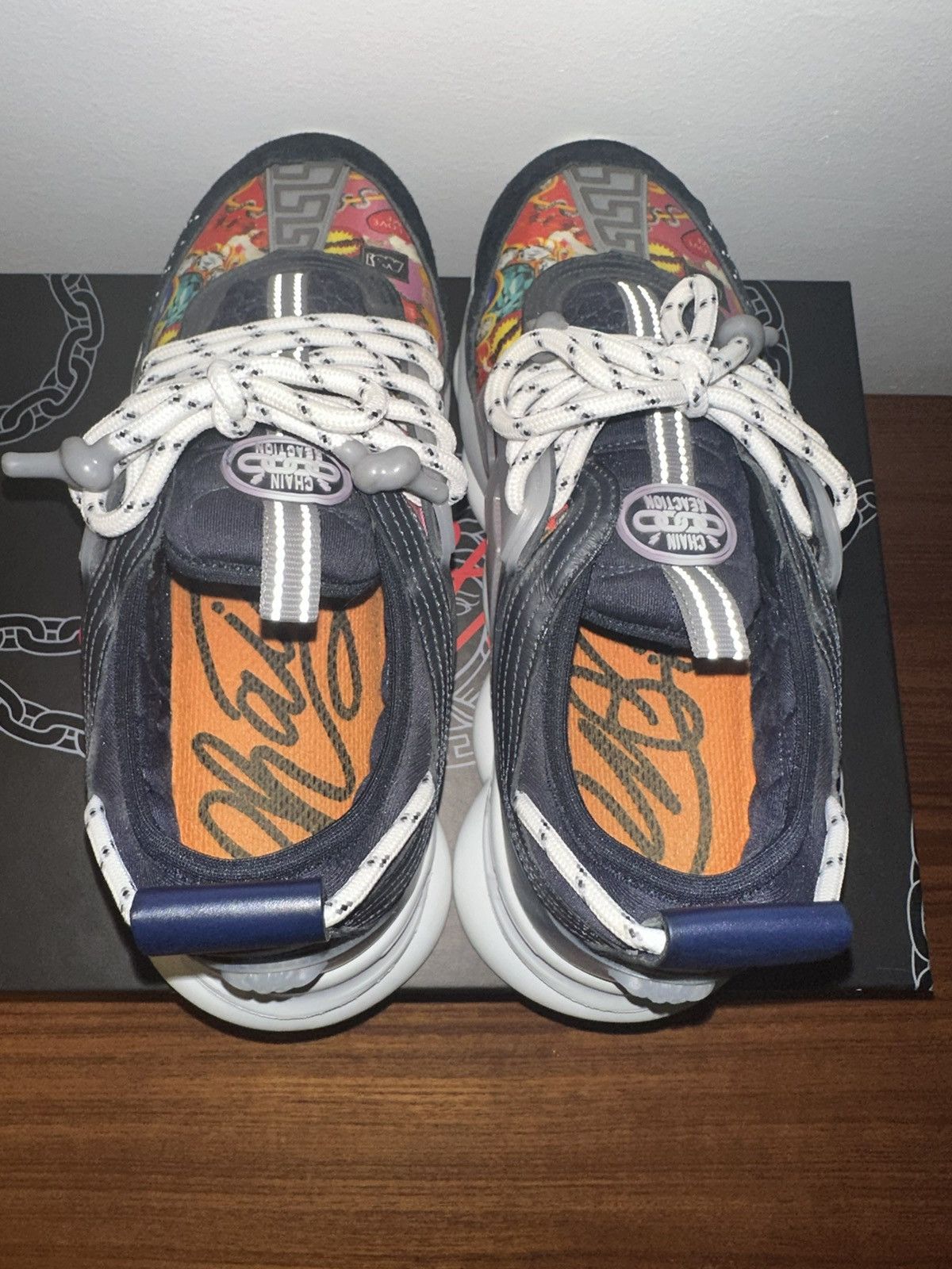 Versace Versace Chain Reaction Navy Multi Size US 10.5 / EU 43-44 - 6 Thumbnail