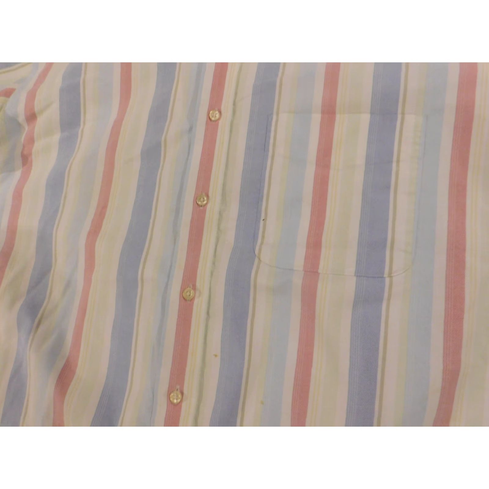 Jos. A. Bank Jos. A. Bank Mens Shirt Large blue striped traveler's Collection Button-Down Shirt Regular Knit Cotton Long Sleeve Multicolor Pocketed Button-Up Mens Size US L / EU 52-54 / 3 - 5 Thumbnail