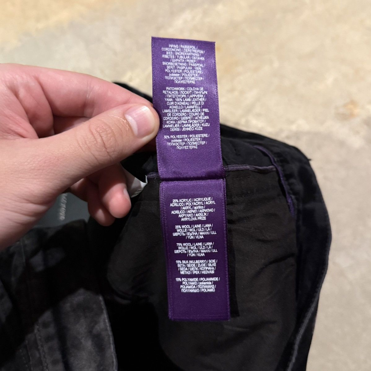 Ralph Lauren Purple Label Ralph Lauren Purple Label Velvet Leather Patchwork Jeans Size US 28 / EU 44 - 11 Thumbnail