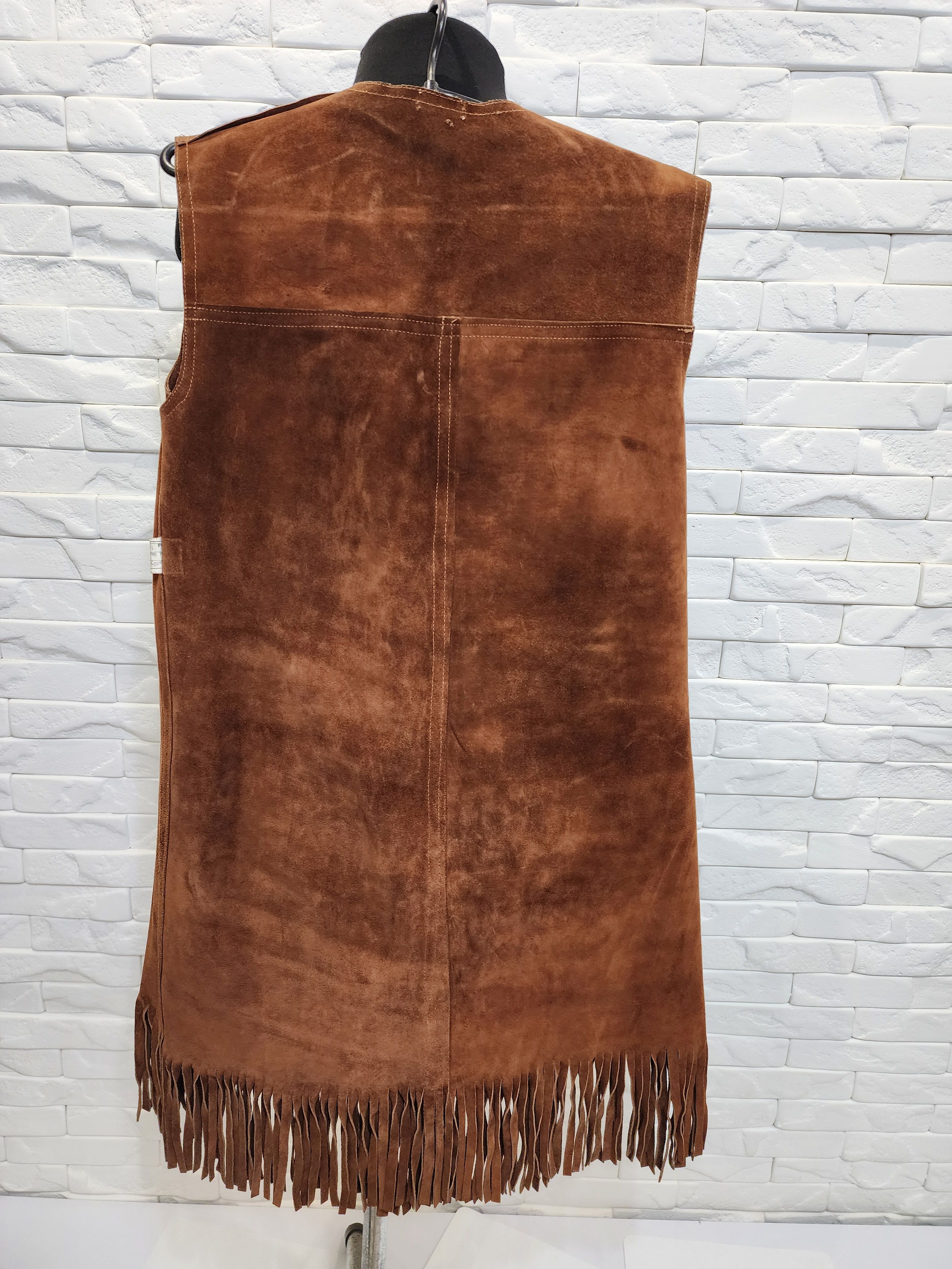 Genuine Leather × Uniqlo Women's vest made of genuine suede. Size L / US 10 / IT 46 - 8 Thumbnail