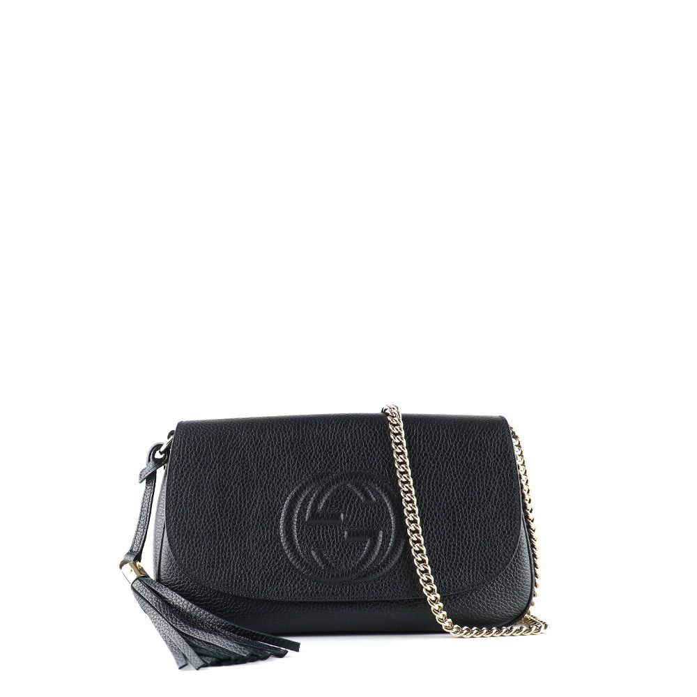 image of Gucci Gucci Handbags Soho Chain in Black, Women's