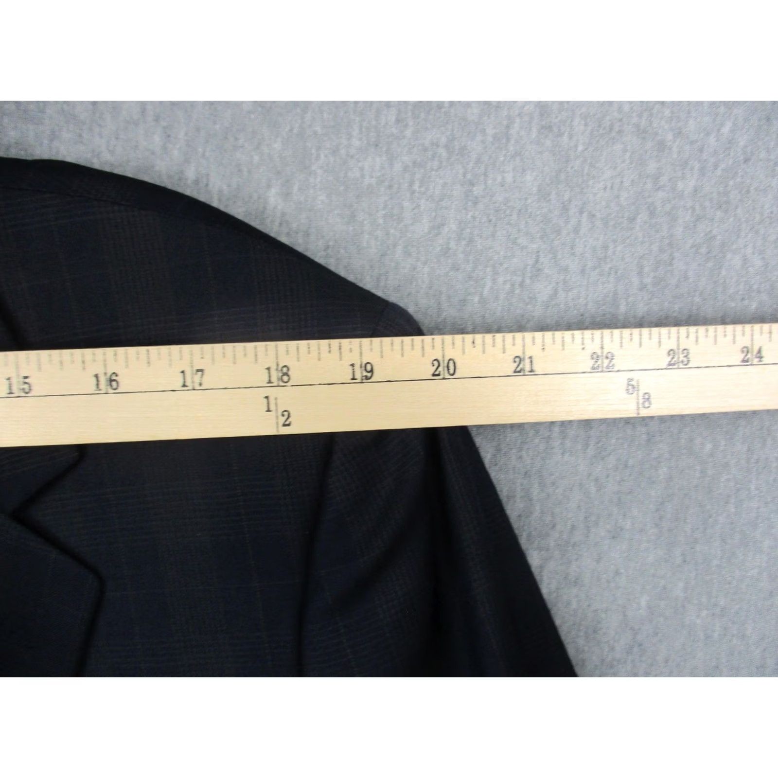 Canali Canali Mens Suit Jacket 42R Super 120s Wool Plaid Italy Bloomingdales Blazer Size 52R - 6 Thumbnail