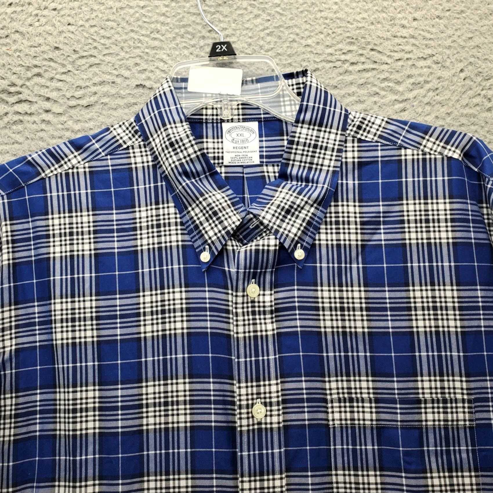 Brooks Brothers Brooks Brothers Shirt Mens 2XL Multi Plaid Pocket Long Sleeve Button Down Casual Size US XXL / EU 58 / 5 - 4 Thumbnail