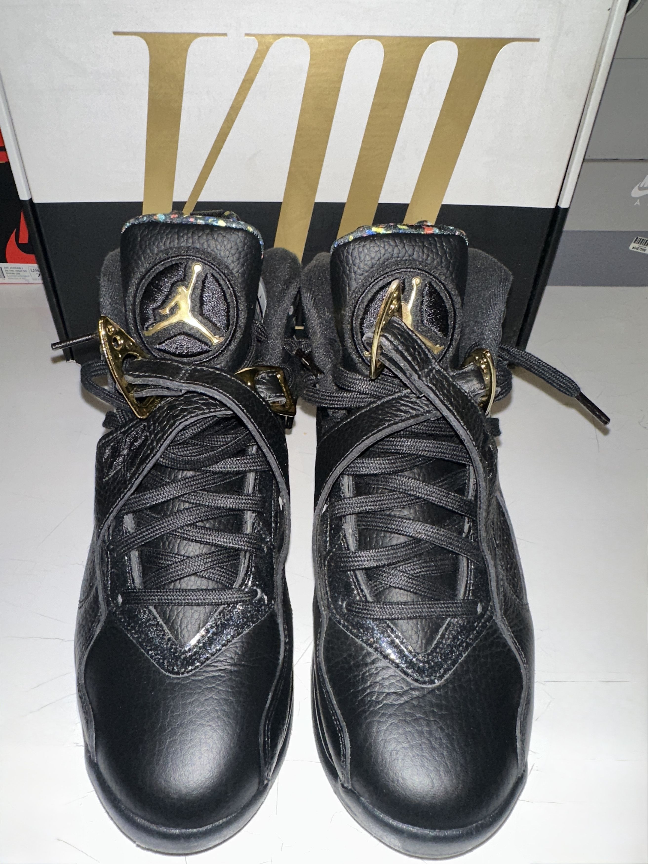 Jordan Brand Air Jordan 8 Retro 'Confetti' BLACK/METALLIC GOLD/ANTRACITE Size US 7 / EU 40 - 9 Thumbnail