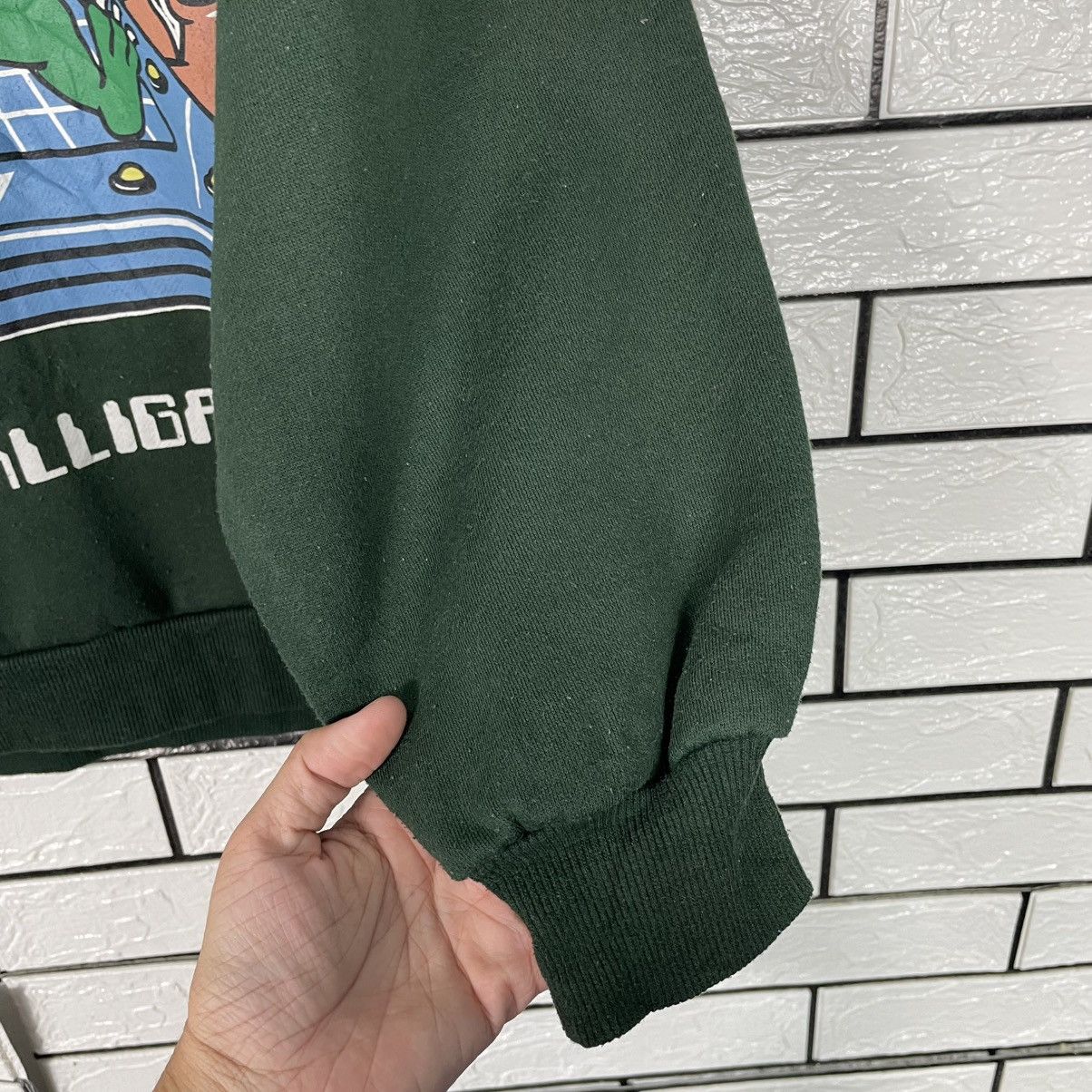 Japanese Brand Scan Alligator Green Crewneck Sweatshirt Size US L / EU 52-54 / 3 - 9 Thumbnail