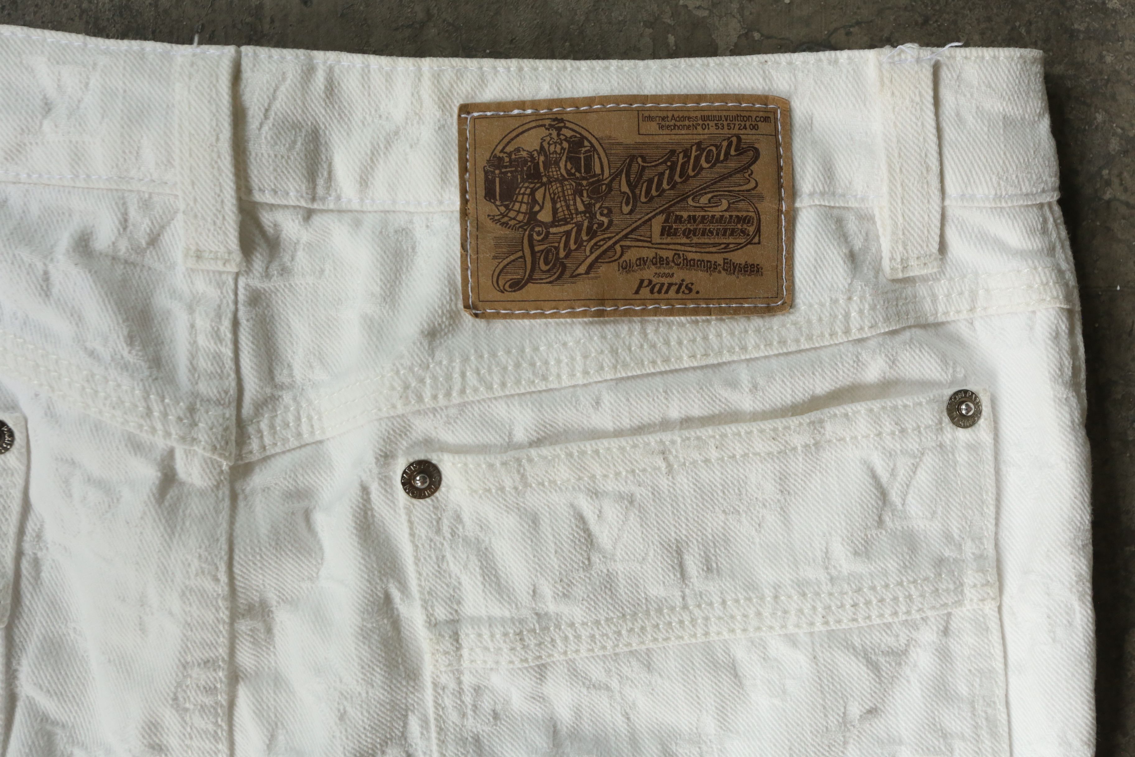 Louis Vuitton Louis Vuitton - Marc Jacobs - S/S 06 - Monogram Denim Jean Size US 30 / EU 46 - 3 Thumbnail