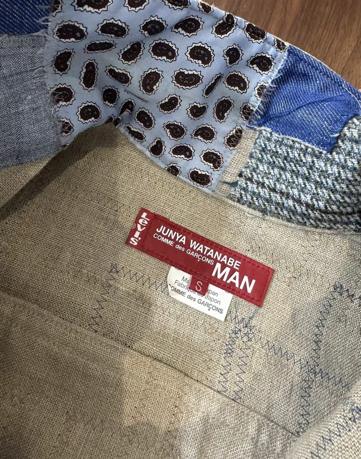 Junya Watanabe Junya Watanabe x Levi's Patchwork Jacket J34 Size US S / EU 44-46 / 1 - 8 Thumbnail