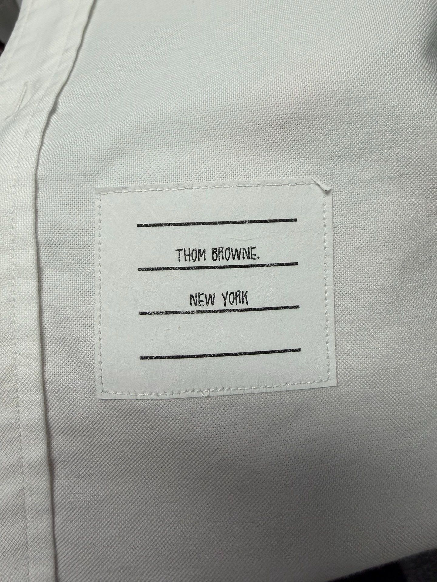 Thom Browne TB 3-Color Arm Stripe White Oxford Shirt Size 2 Size US M / EU 48-50 / 2 - 4 Thumbnail
