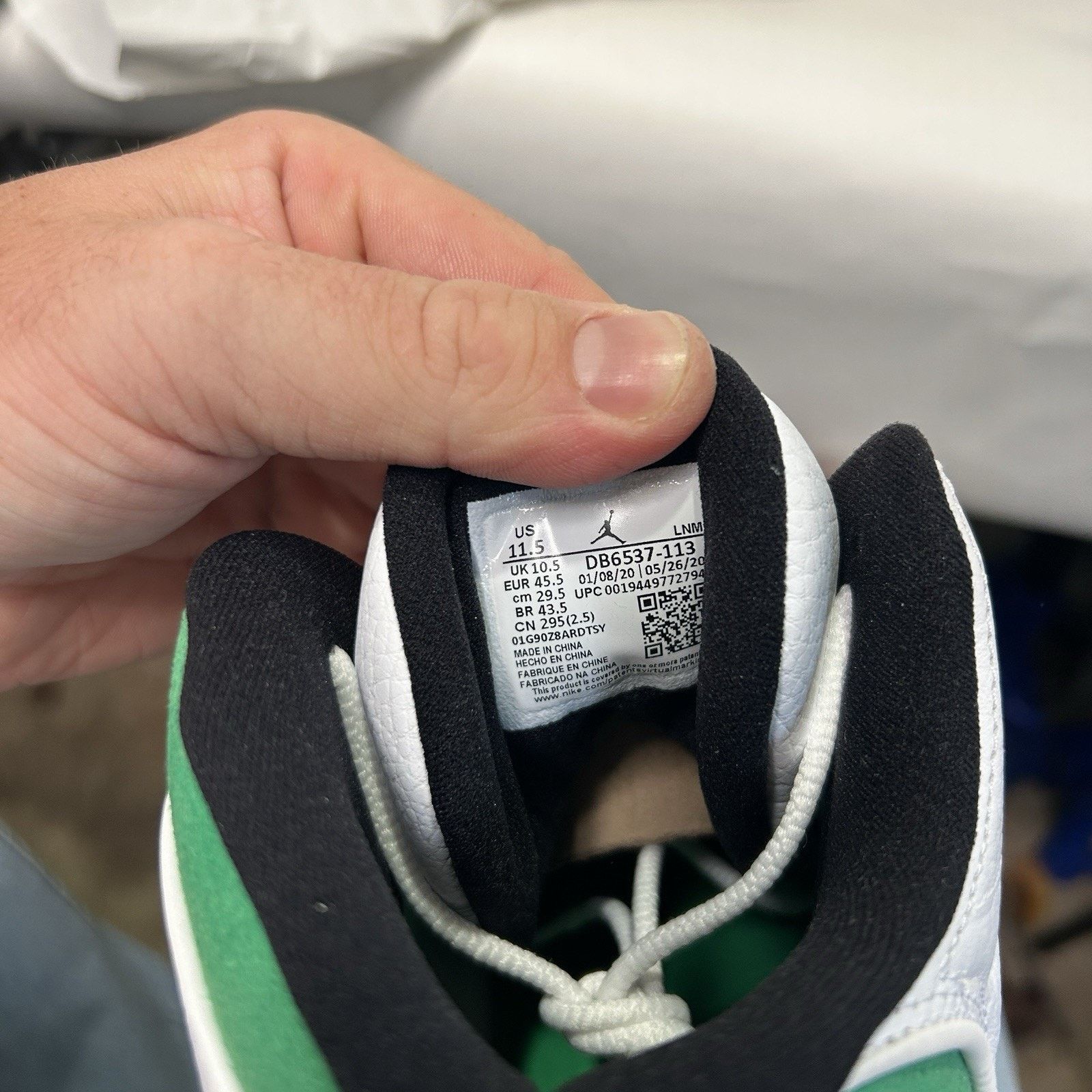 Nike Nike Air Jordan 13 Retro OG “White Lucky Green” Size US 11.5 / EU 44-45 - 6 Thumbnail