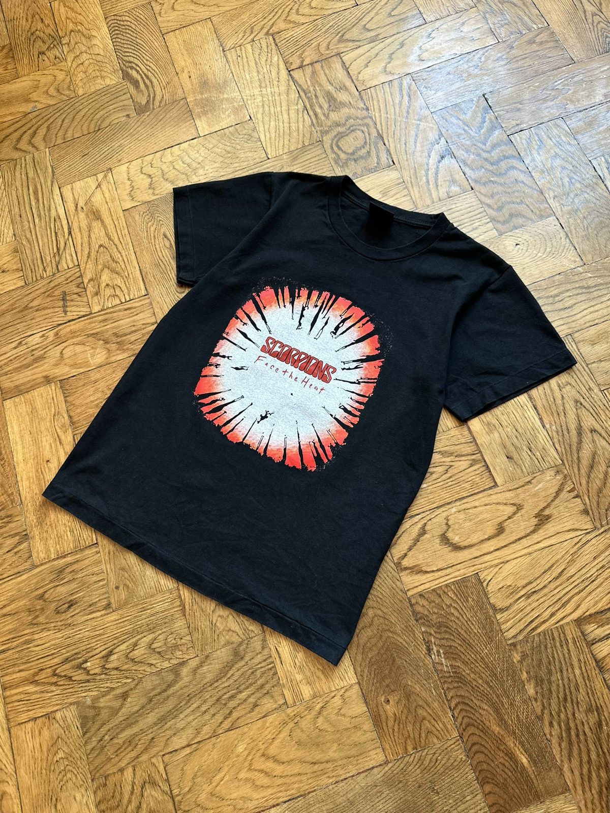 Band Tees × Vintage Scorpions Face The Heat vintage single stitch tee Size US XS / EU 42 / 0 - 1 Thumbnail