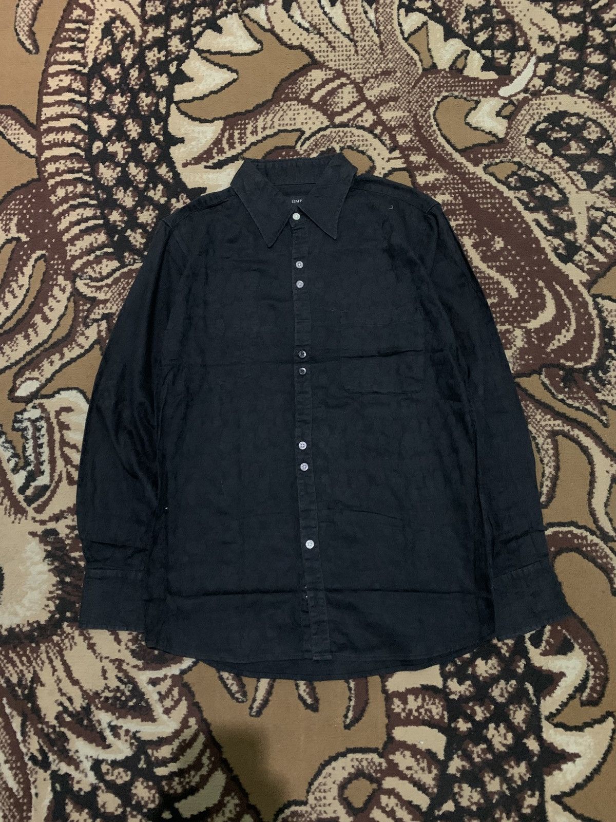 If Six Was Nine 90s Omkoe Overprint Skull Shirt Size US M / EU 48-50 / 2 - 1 Thumbnail