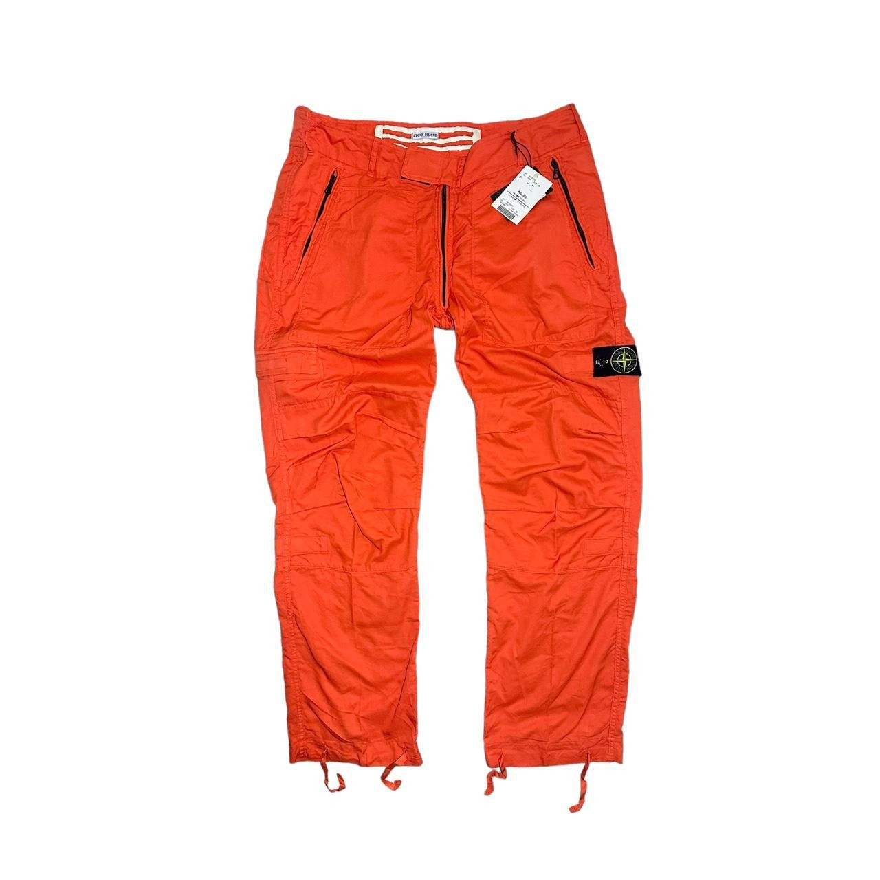 image of Stone Island Flight Cargo Trousers From A/w 06 in Red, Men's (Size 36)