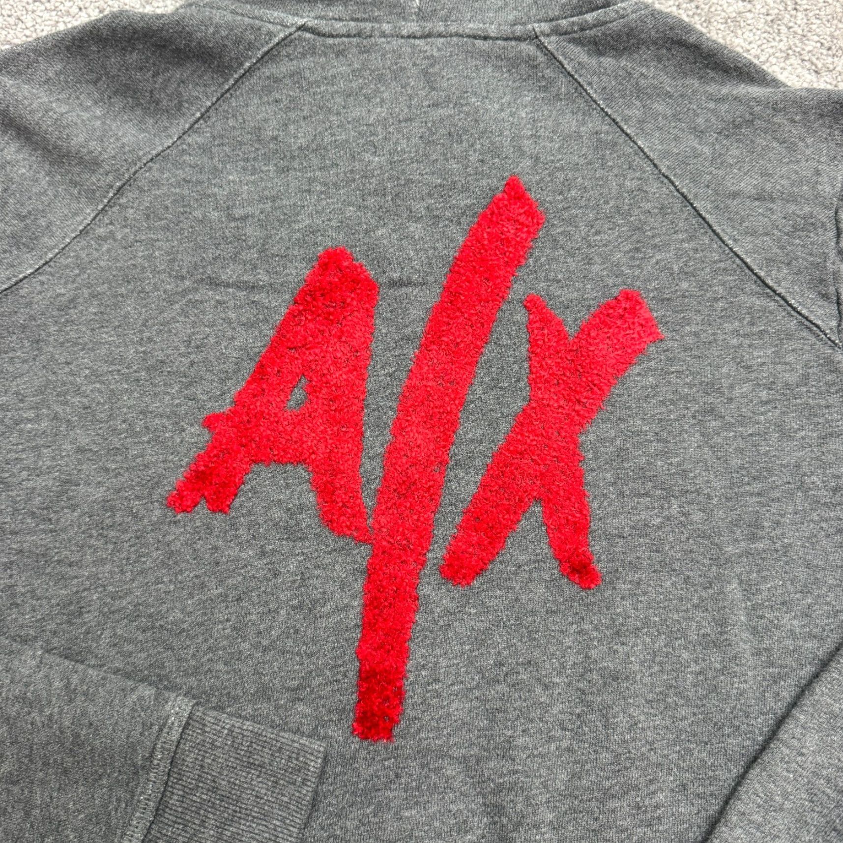 Armani Exchange Armani Exchange Graphic Hoodie Full Zip Sweatshirt Womens Small Gray Size S / US 4 / IT 40 - 3 Thumbnail