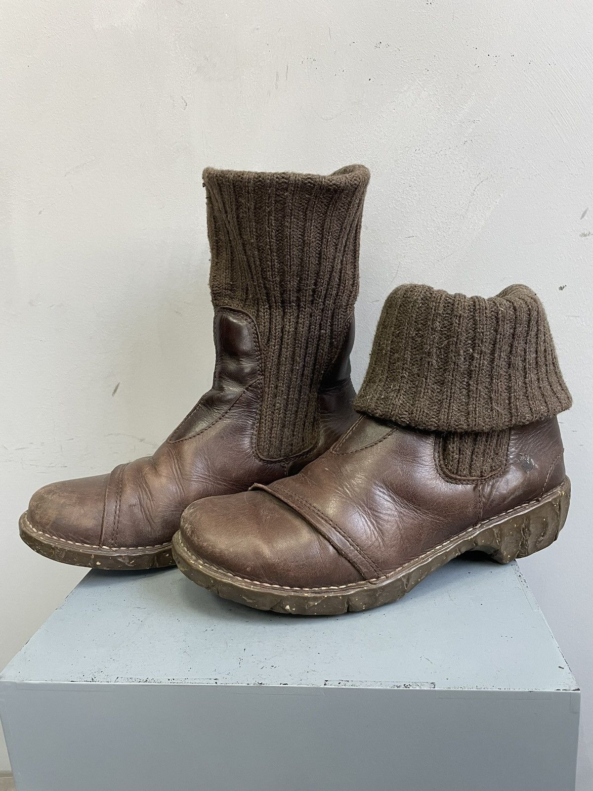 A.S.98 A.S. 98 style ankle Brown Leather Boots japanese y2k Style Size US 8 / EU 41 - 5 Thumbnail