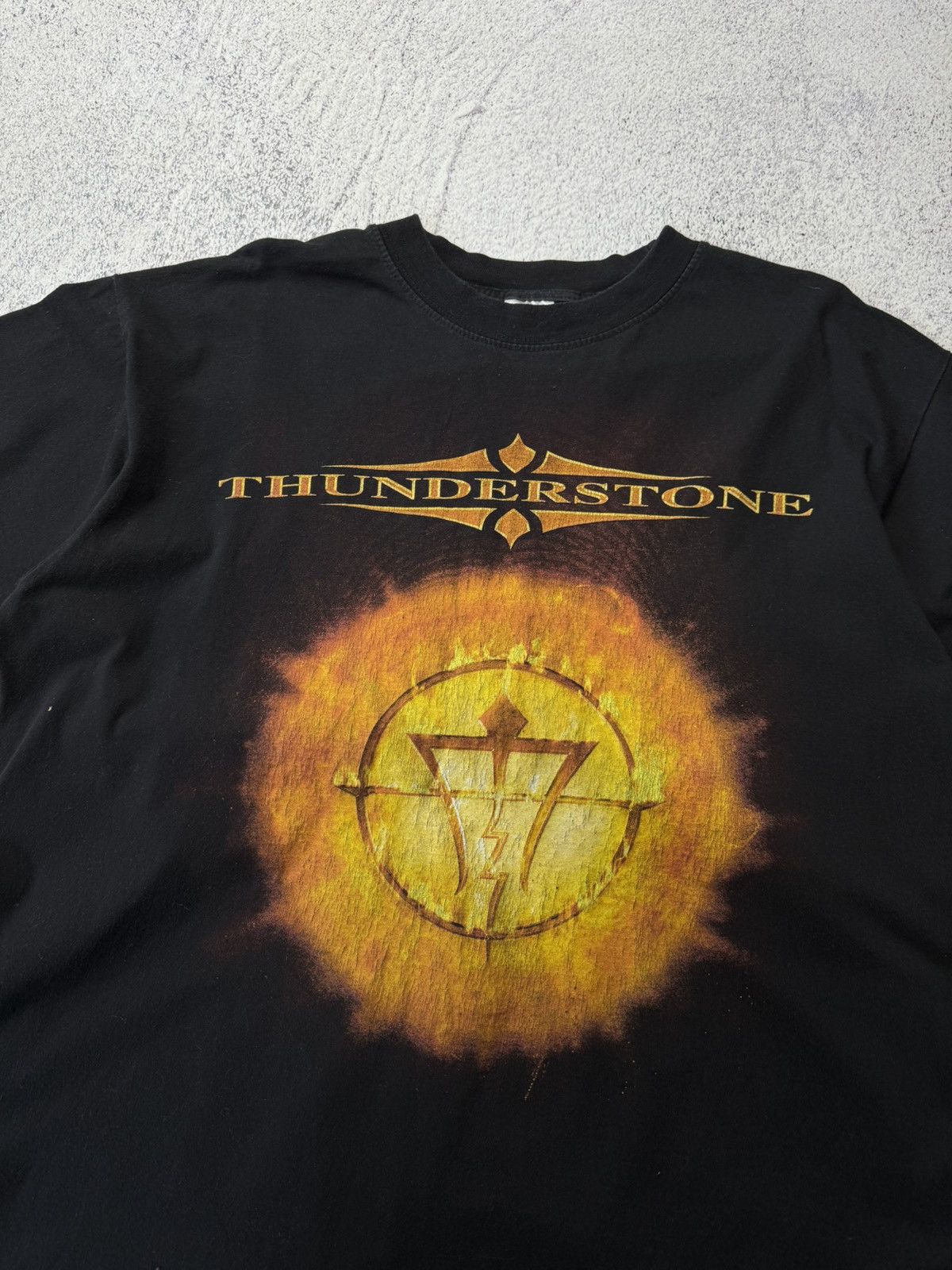 Band Tees Vintage 90s Thunderstone Band T Shirt Rock Heavy Metal Size US M / EU 48-50 / 2 - 7 Thumbnail