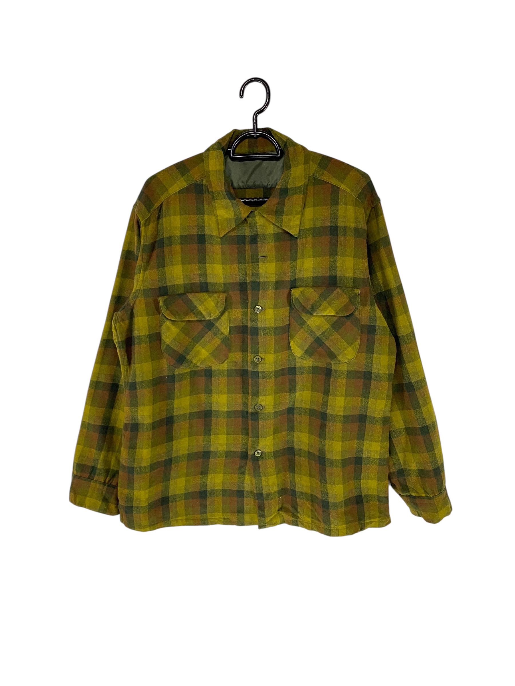 Pendleton 60s Pendleton shadow plaid double flap pocket wool shirt Size US L / EU 52-54 / 3 - 1 Thumbnail