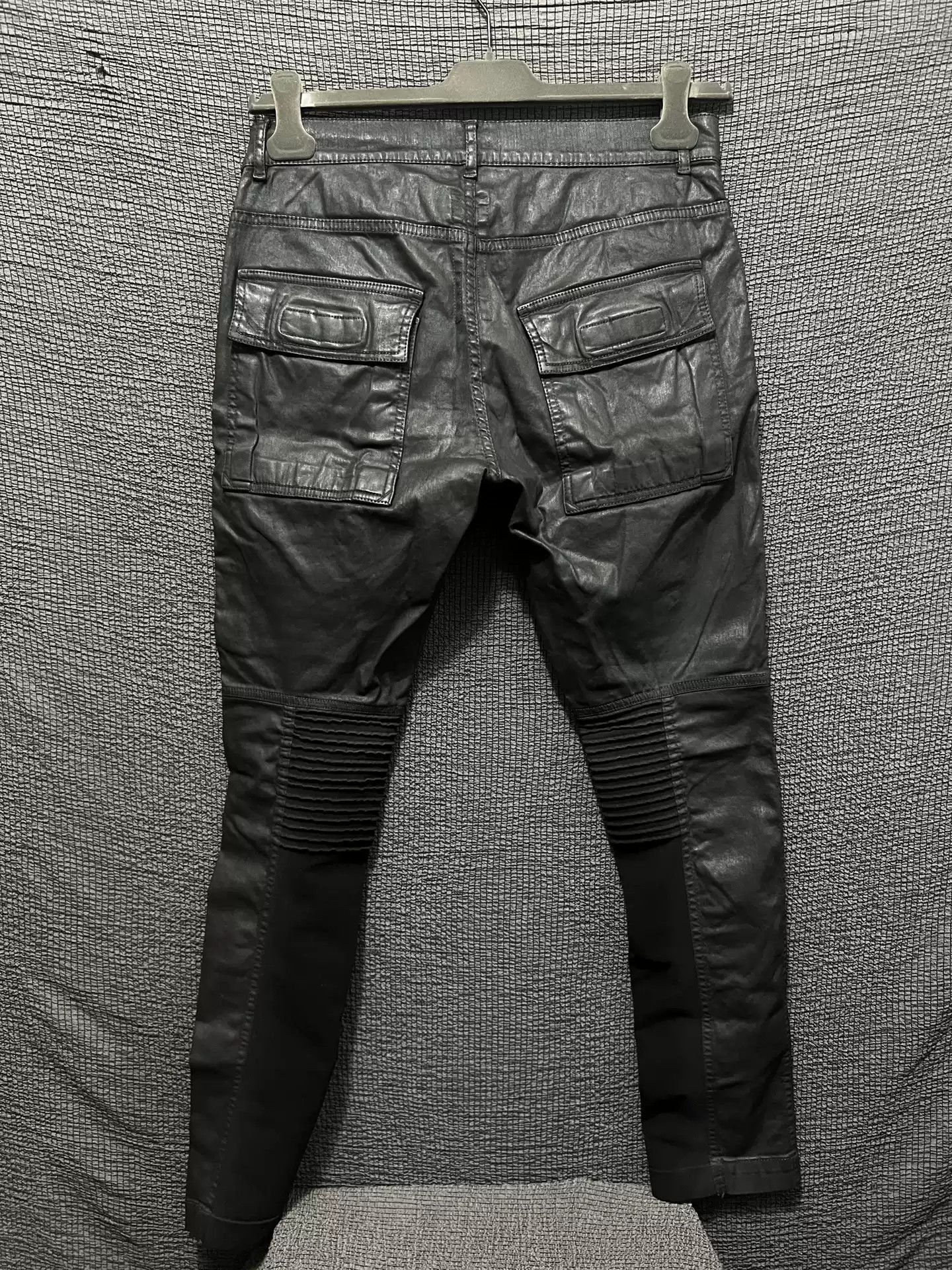 Rick Owens Rick Owens 16ss Wax Slant Motorcycle Jeans-2505 Size US 31 - 2 Thumbnail