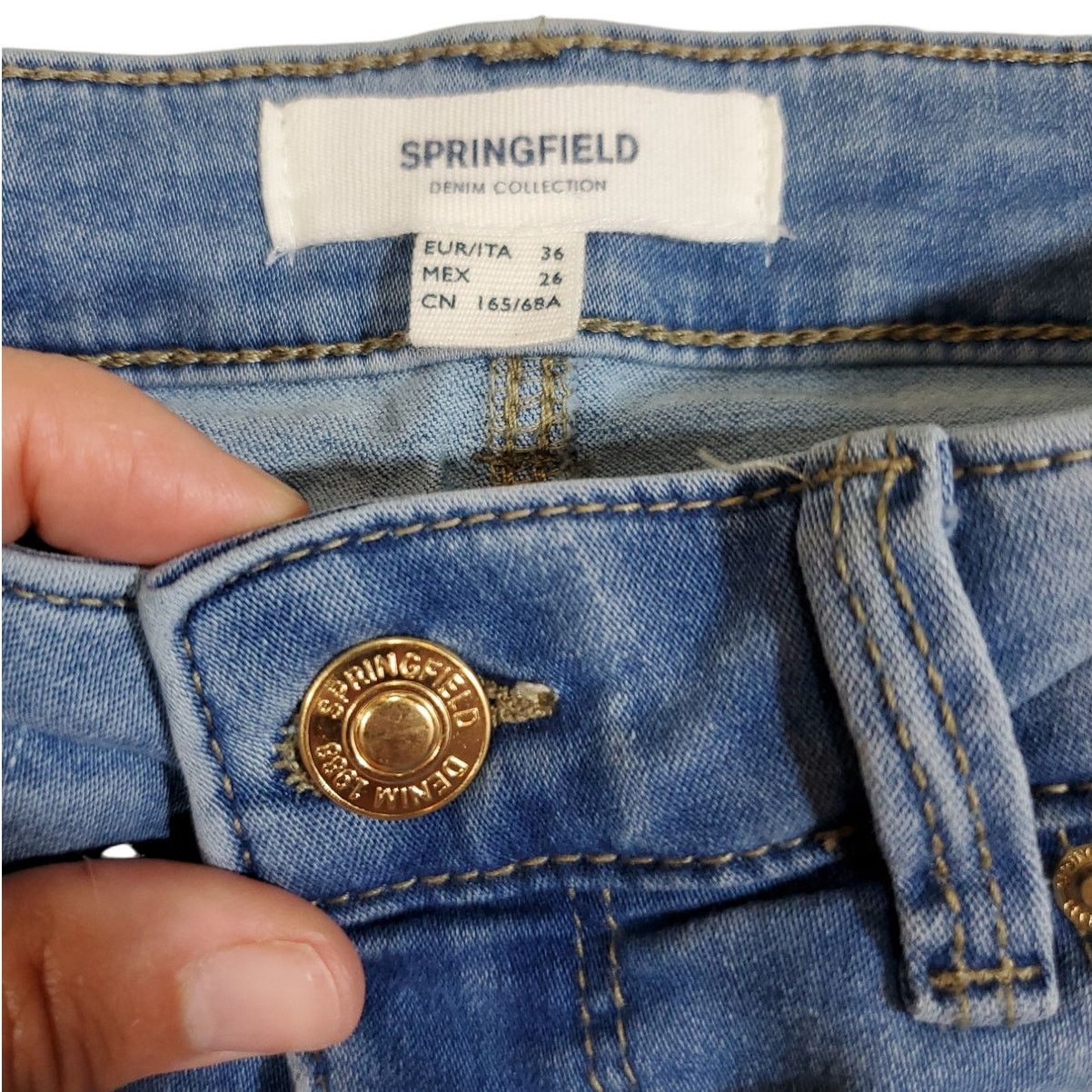 Springfield Springfield | Skinny, Straight Leg Jeans | Size 6 (Euro 36) Size 26" / US 2 / IT 38 - 2 Thumbnail