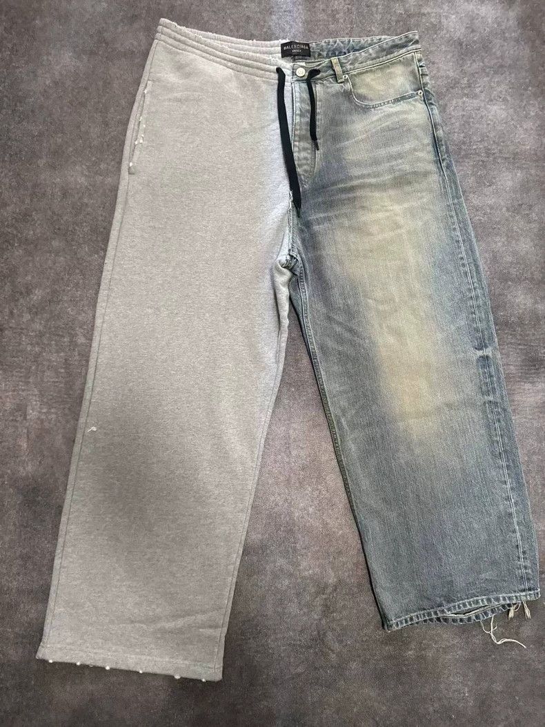 Balenciaga Balenciaga size S Hybrid stitching jeans Size US 27 - 1 Thumbnail