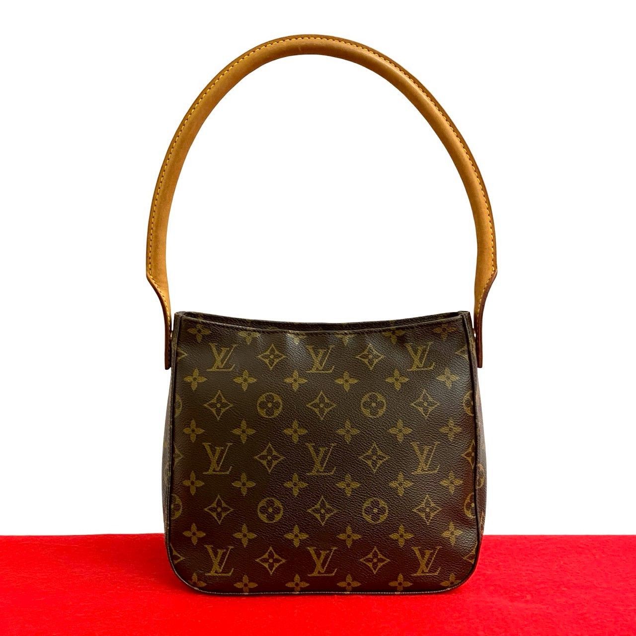 Louis Vuitton Louis Vuitton Looping Monogram Leather Shoulder Bag Canvas Shoulder Bag DUTY FREE for USA