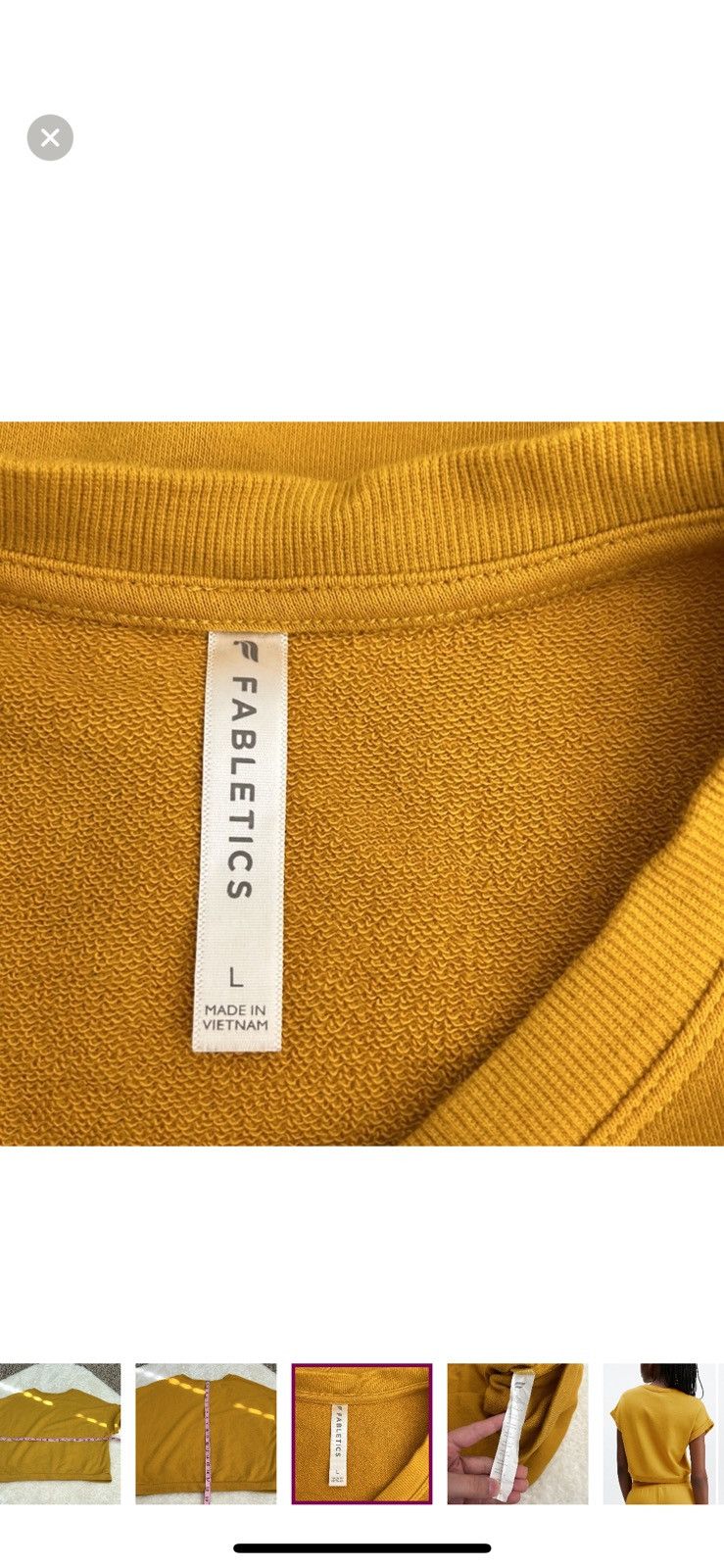 Fabletics Fabletics large Cassie short sleeve sweatshirt Size L / US 10 / IT 46 - 5 Thumbnail