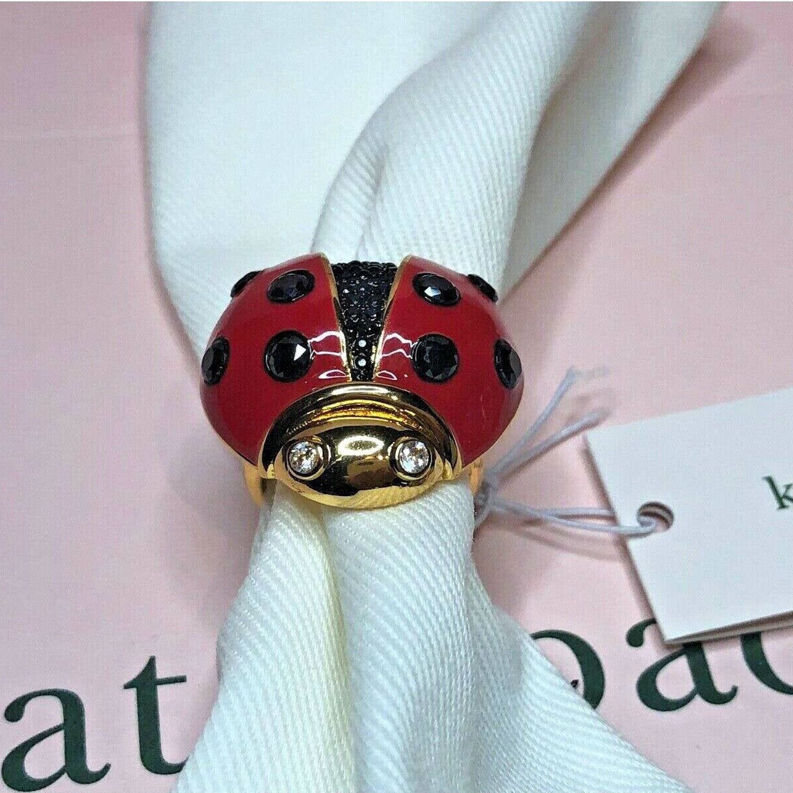 Kate Spade Kate Spade Ladybug Ring Gold Tone Size 6 Size ONE SIZE - 3 Thumbnail