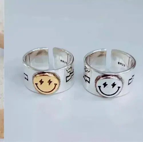 Ring Of Fire Smile Face Ring Size ONE SIZE - 1 Thumbnail