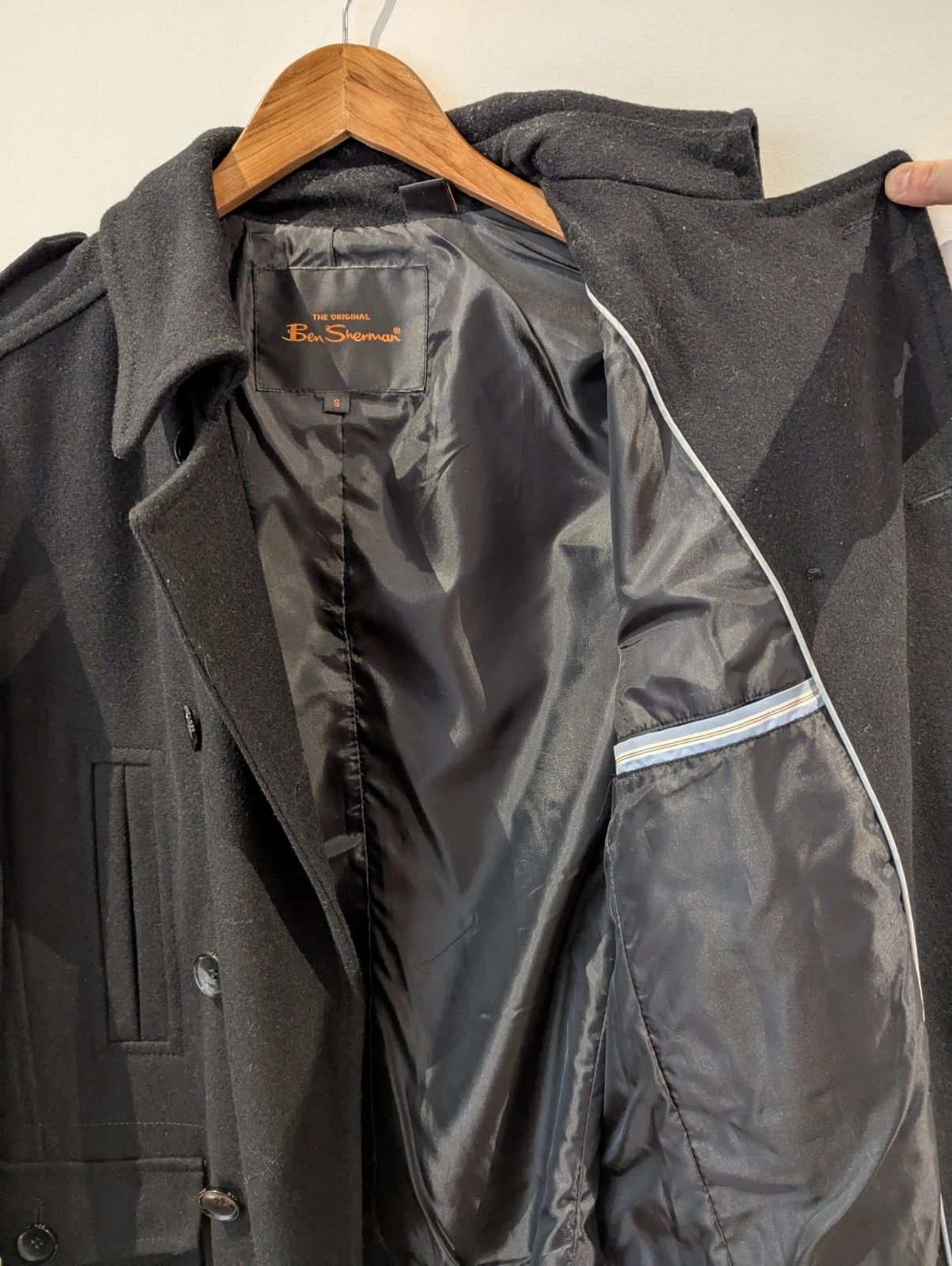 Ben Sherman BEN SHERMAN BLACK DRESS COAT - PARKA - WINTER DRESS Size US S / EU 44-46 / 1 - 4 Thumbnail