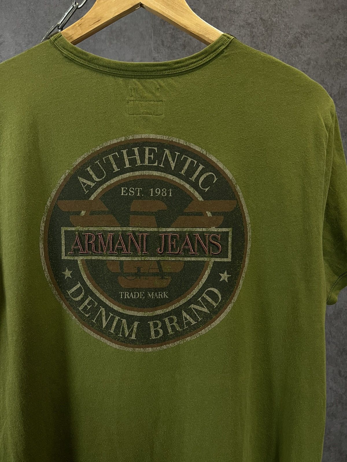 Armani Armani Jeans designer vintage big logo tee Size US M / EU 48-50 / 2 - 7 Thumbnail