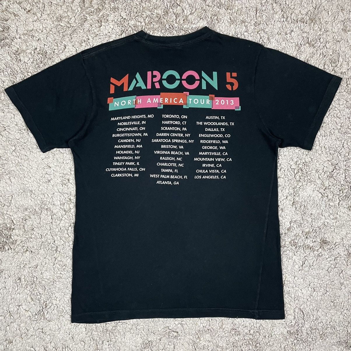 Band Tees Maroon 5 North America Tour 2013 T-shirt Size US M / EU 48-50 / 2 - 2 Thumbnail