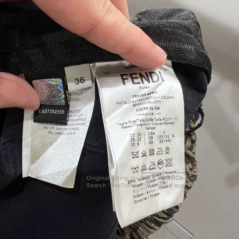 Fendi Fendi Elastic Drawstring Double F Casual Short Pants Size 24" / US 00 / IT 34 - 4 Thumbnail
