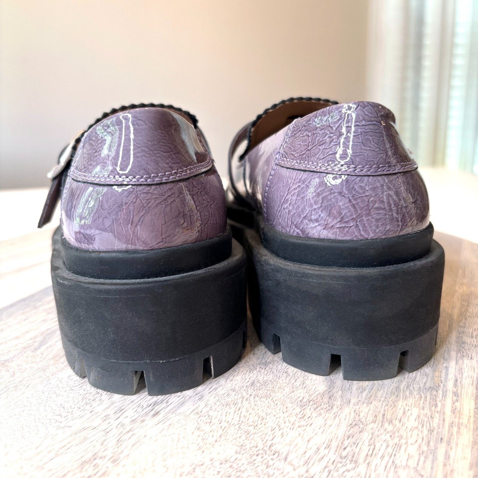 Free People Free People Mackensie MJ Loafer Purple Patent Leather Sz 7.5 Size US 7.5 / IT 37.5 - 7 Thumbnail