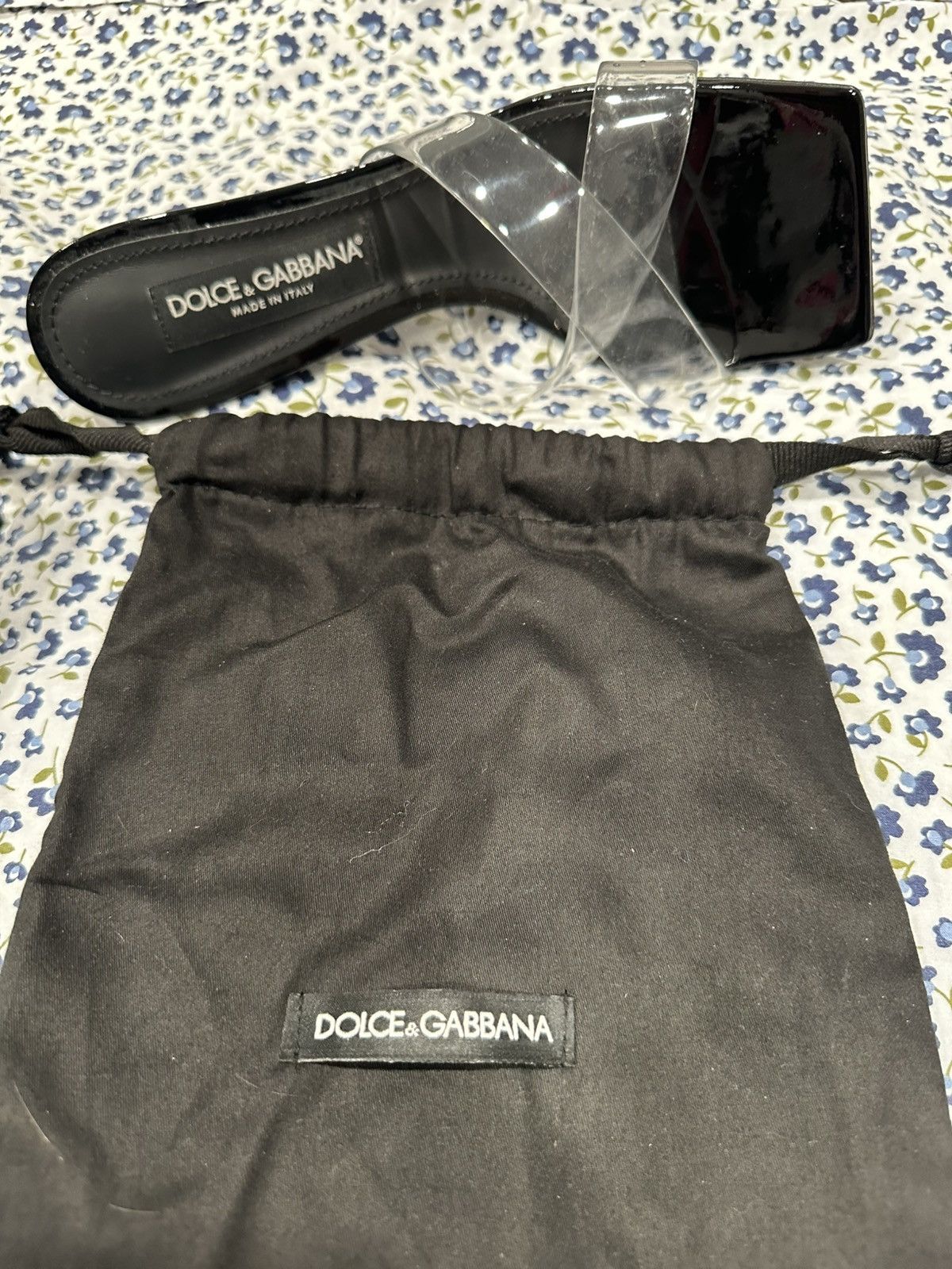 Dolce & Gabbana Dolce and Gabbana Black Clear Sandals EURO Size 39.5 US 9.5 Size US 9.5 / IT 39.5 - 2 Thumbnail