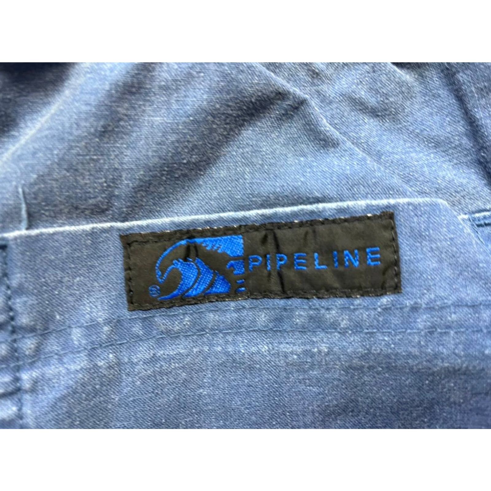 Vintage VINTAGE Urban Pipeline Pants Flat Front Slim Fit 100% Cotton Men Large Blue Dress Flat Front Slimming Shirts? Sorry. Size US 33 - 7 Thumbnail