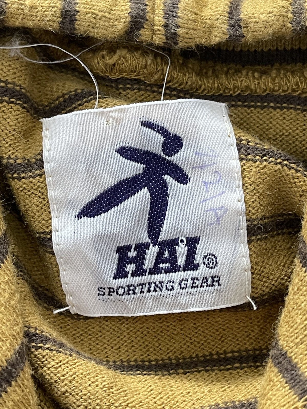 Hai Sporting Gear × Issey Miyake × Vintage Vintage Hai Sporting Gear Stripe Hoodie Size US M / EU 48-50 / 2 - 2 Thumbnail