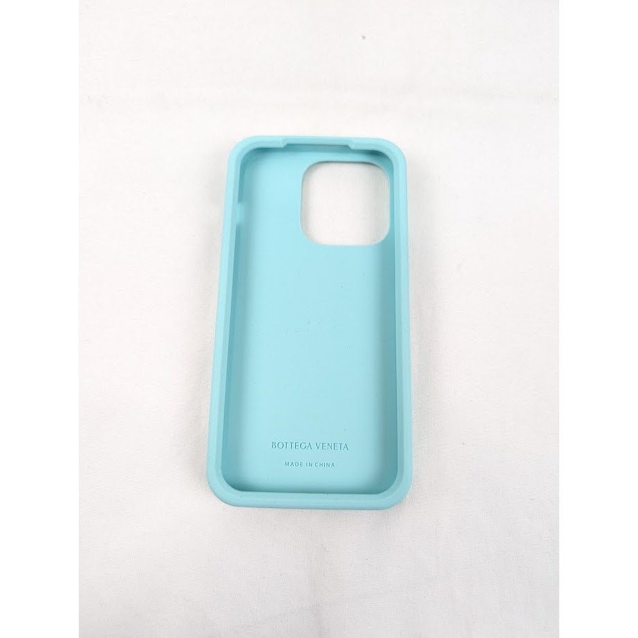 Bottega Veneta o1rshd1 Rubber Cover I Phone 14 Pro in Celadon in Light Blue Size ONE SIZE - 8 Thumbnail