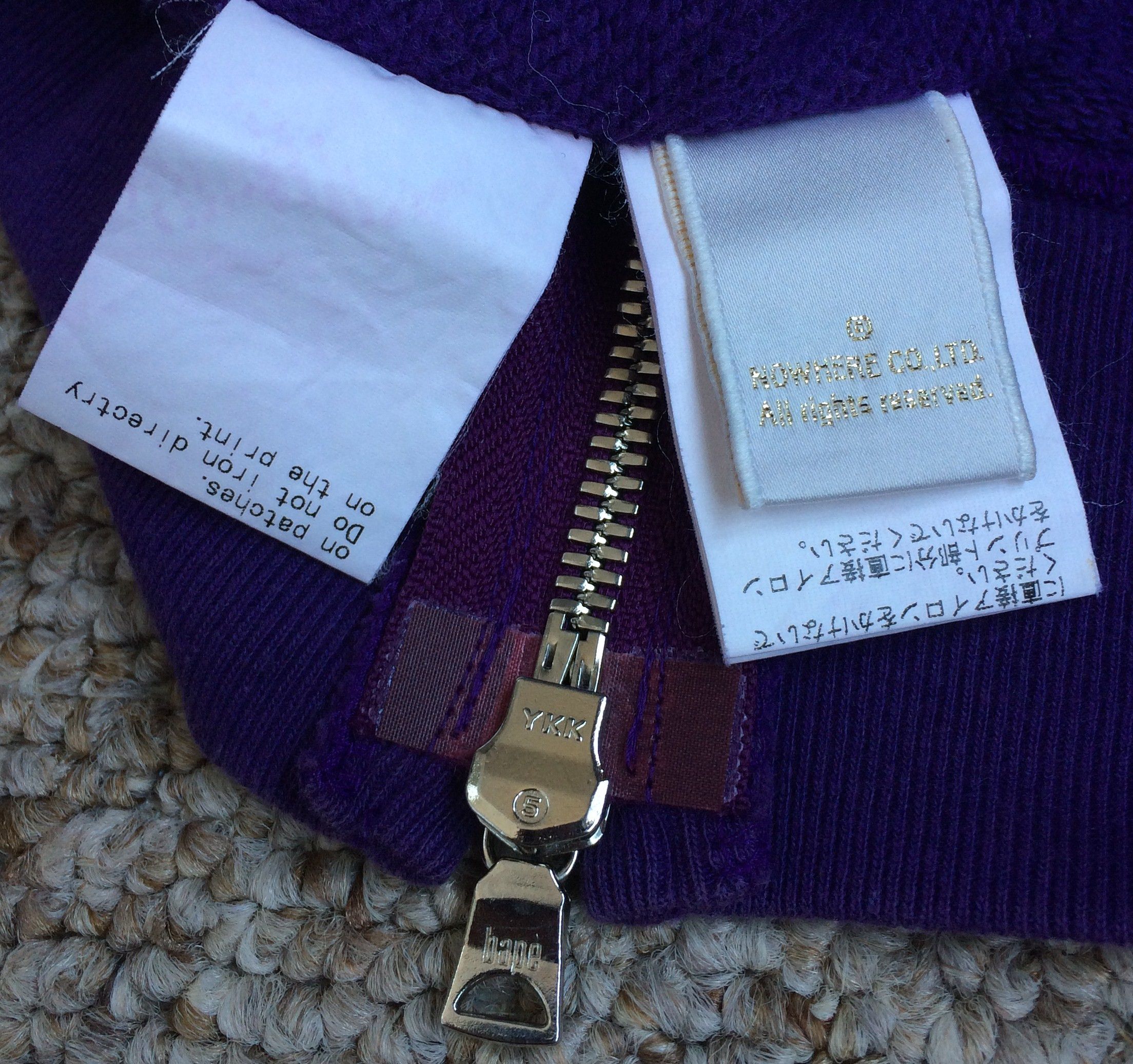 Bape S/S 2006 Bape Purple Camo Shark Hoodie Size US L / EU 52-54 / 3 - 11 Thumbnail