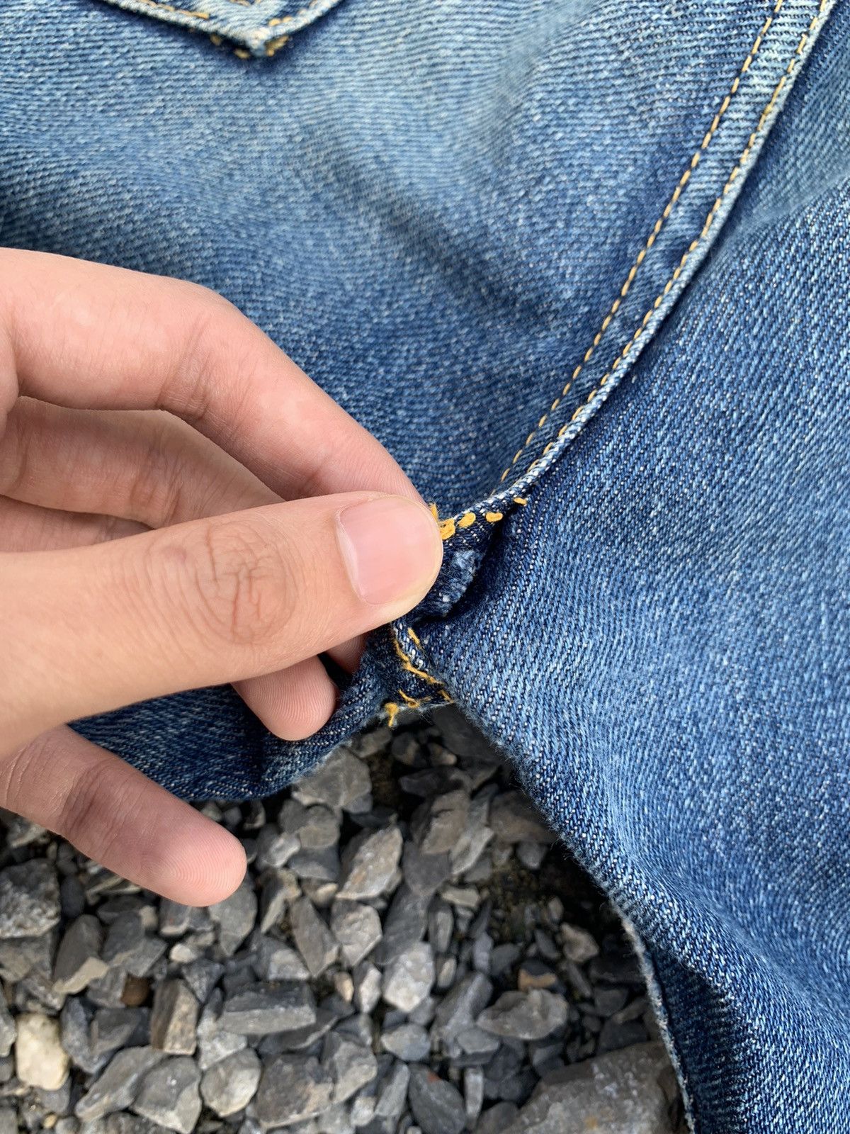 Kapital VTG PIG HIP STORE SELVEDGE RUSTY JAPANESE DISTRESSED DENIM Size US 30 / EU 46 - 24 Thumbnail