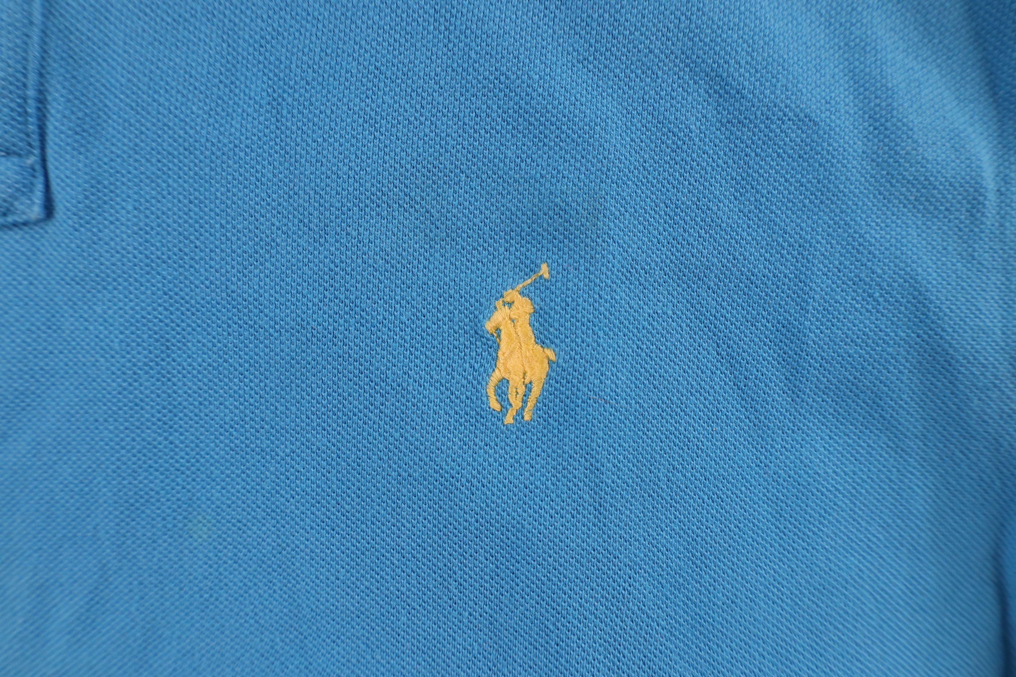 Ralph Lauren × Vintage Vintage 90s Ralph Lauren Pique Cotton Collared Polo Shirt Size US XL / EU 56 / 4 - 4 Thumbnail
