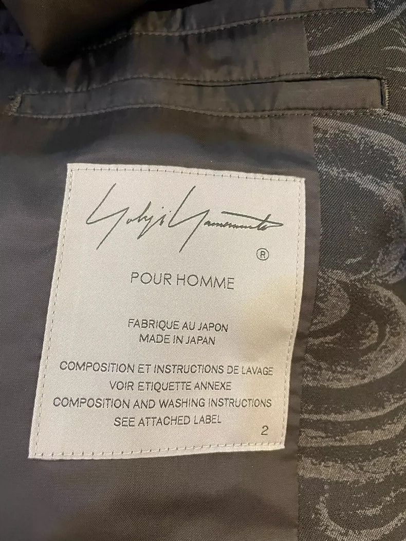 Yohji Yamamoto Yohji Yamamoto size 2 22aw Old Dragon Remnant Dream blazer Size 36R - 8 Thumbnail