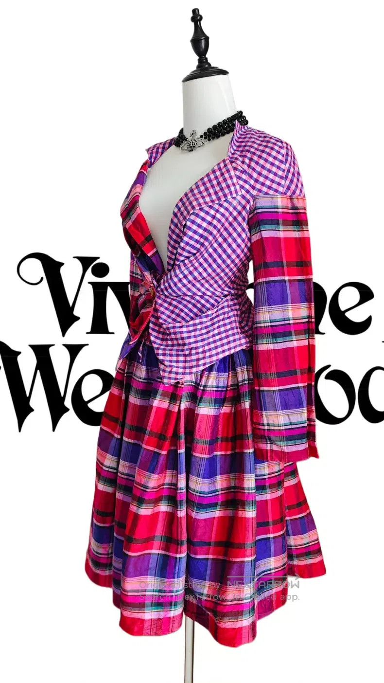 Vivienne Westwood Vivienne Westwood Plaid Patchwork Suit Size XS / US 0-2 / IT 36-38 - 7 Thumbnail