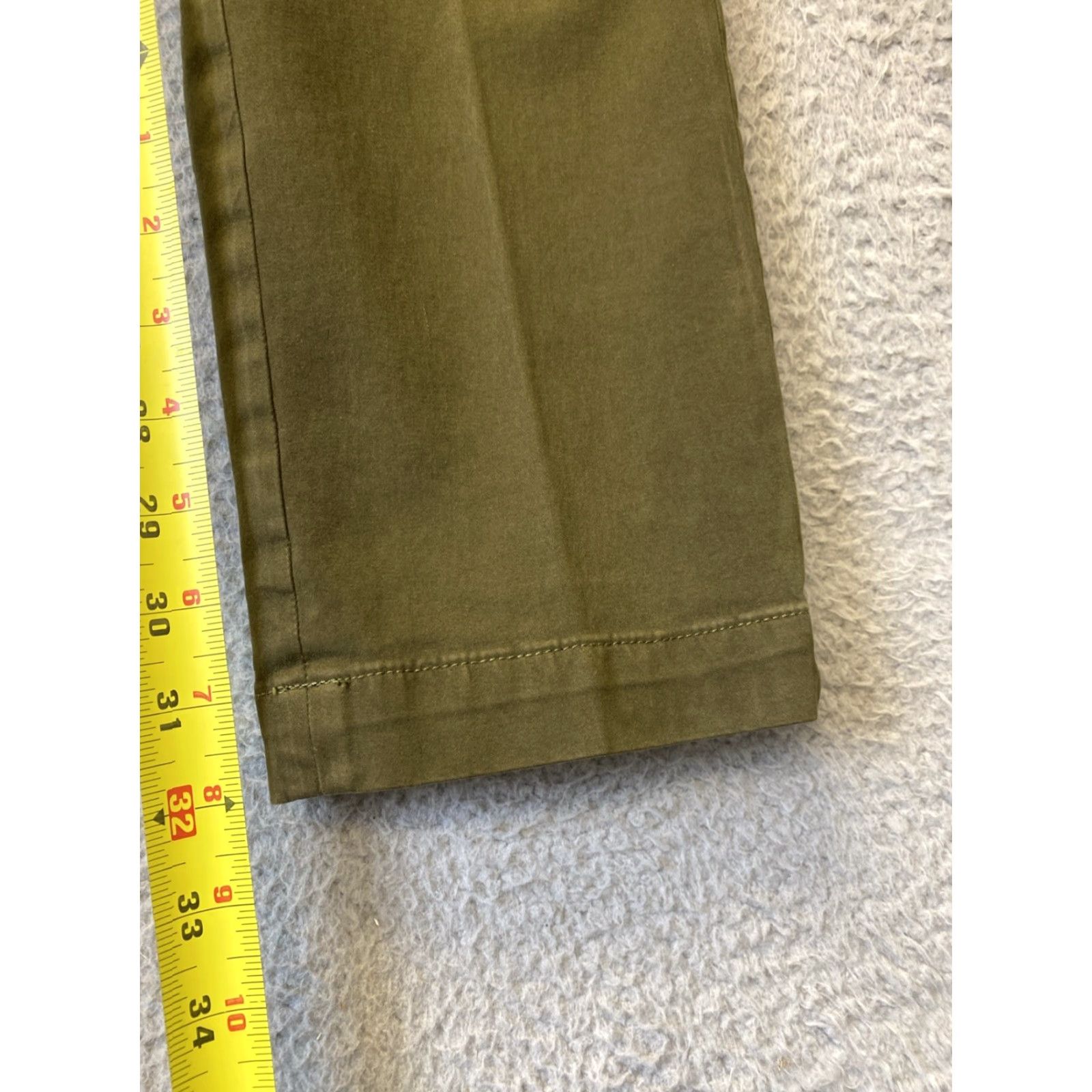 Banana Republic Banana Republic Men's Chino Pants Slim-Fit Green 30x32 Slim Flat Front Zip Belt Loops Pockets Cotton Modern Casual Shirt Sportswear Size US 30 / EU 46 - 5 Thumbnail