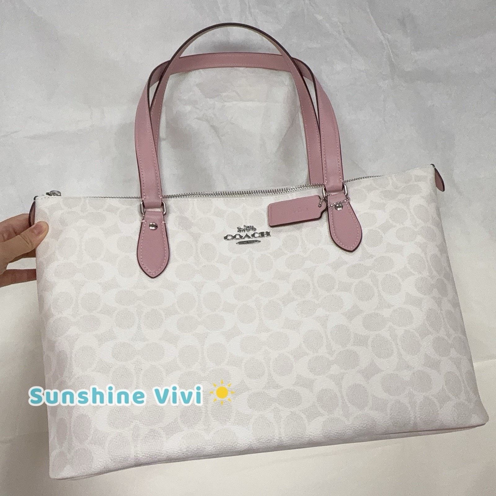 Coach NWT COACH Bundle CW381 Gallery Tote Bag&CW883 Zip Card Case Size ONE SIZE - 2 Thumbnail
