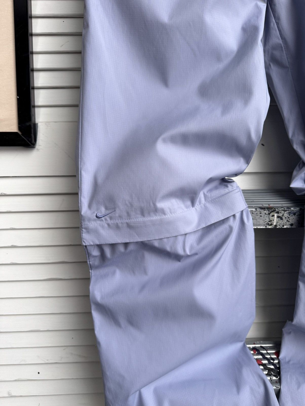 Nike Vintage Nike Clima-Fit Zip Off Tech Pants Nylon Light Blue Size US 30 / EU 46 - 5 Thumbnail